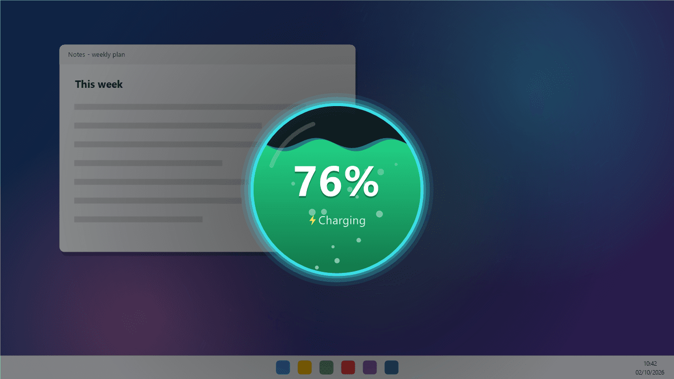 The Liquid charging animation